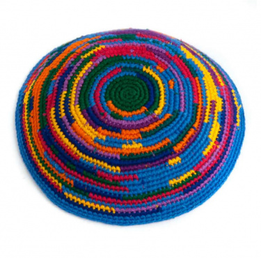  Rainbow Swirl Kippah