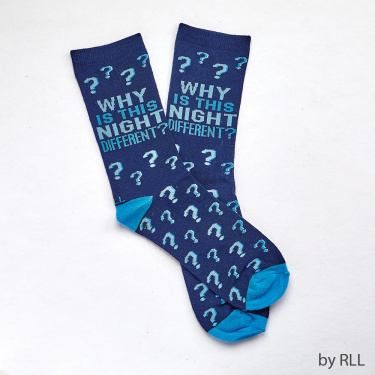 Why is this Night Different? Passover Adult Crew Socks