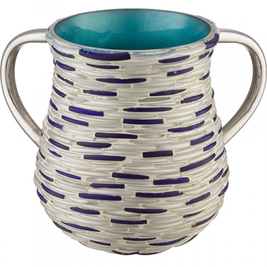 Blue Basket Weave Washing Cup