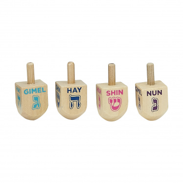 Natural Wooden Dreidel Small